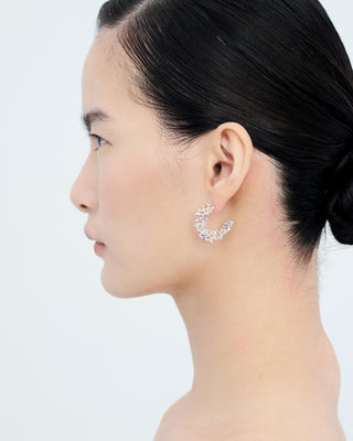 Hoop Earrings - Nova Silver (amethyst)