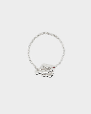 Toggle Clasp Bracelet with Embellished Stone - Yio II