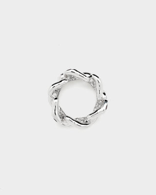 Embellished Closed Ring - Kava Silver