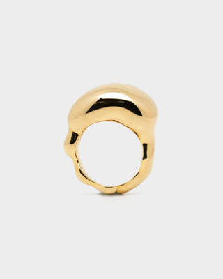 Closed Ring - Huggie Gold Set