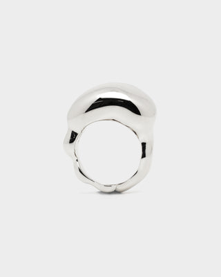 Closed Ring - Huggie Silver Set