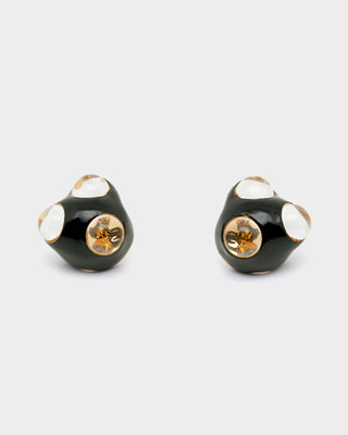 Stud Earrings - Lyra Black