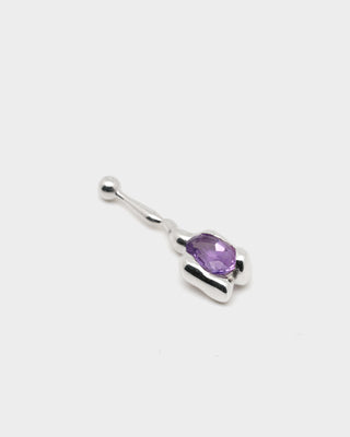 Multi-way Earrings with Detachable Chandelier - Liora Silver (amethyst)