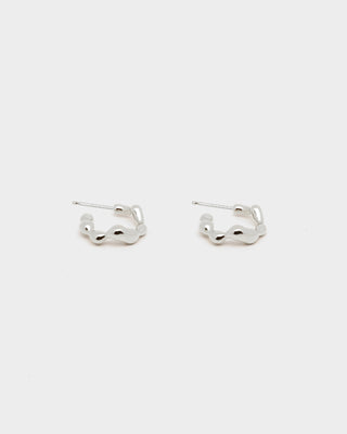 Mini Hoop Earrings - Slice Drop Earrings