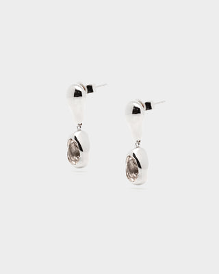 Drop Earrings - Zeta Silver