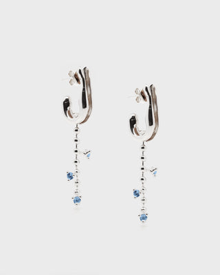 Multi-way Earrings with Detachable Chandelier - Vela I Silver