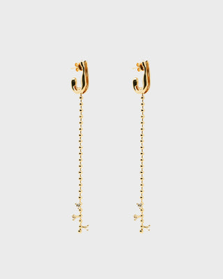 Multi-way Earrings with Detachable Chandelier - Vela II Gold