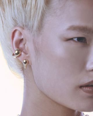 Stud Earrings - Seed Gold