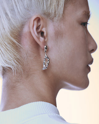 Drop Earrings - Aura Silver