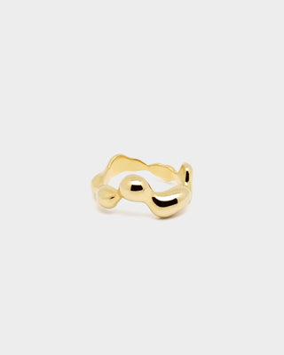 Closed Ring - Tira Wave (Gold)