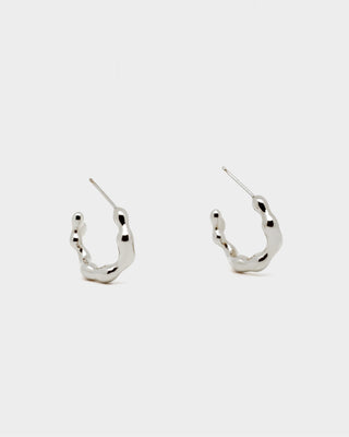 Hoop Earrings - Aesha Hoop (Silver)